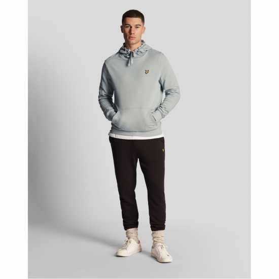 Lyle And Scott Logo Hoodie Сиво син A19 