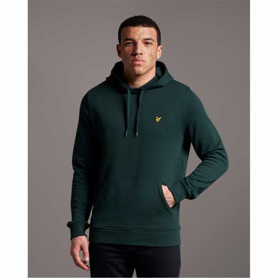 Lyle And Scott Logo Hoodie Тъмно зелено W486 