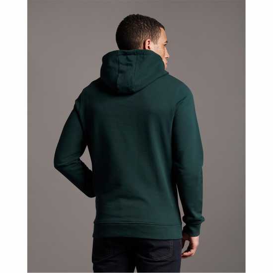 Lyle And Scott Logo Hoodie Тъмно зелено W486 