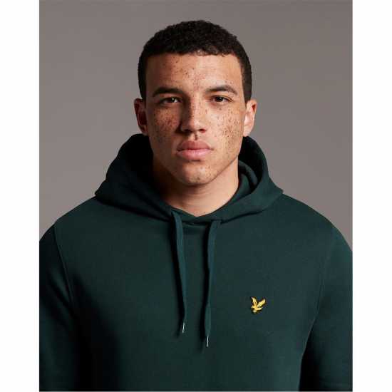 Lyle And Scott Logo Hoodie Тъмно зелено W486 