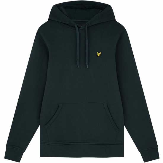 Lyle And Scott Logo Hoodie Тъмно зелено W486 