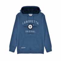 Lambretta Hooded Sweat Тъмно синьо Мъжки суитчъри и блузи с качулки