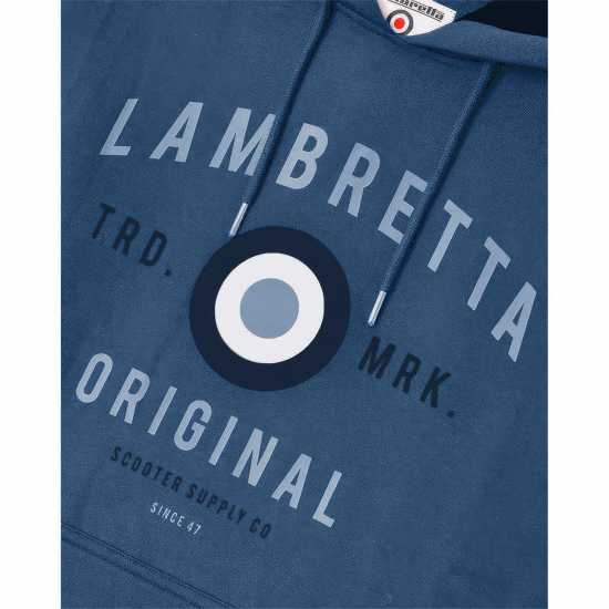 Lambretta Hooded Sweat Тъмно синьо Мъжки суитчъри и блузи с качулки