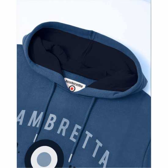 Lambretta Hooded Sweat Тъмно синьо Мъжки суитчъри и блузи с качулки