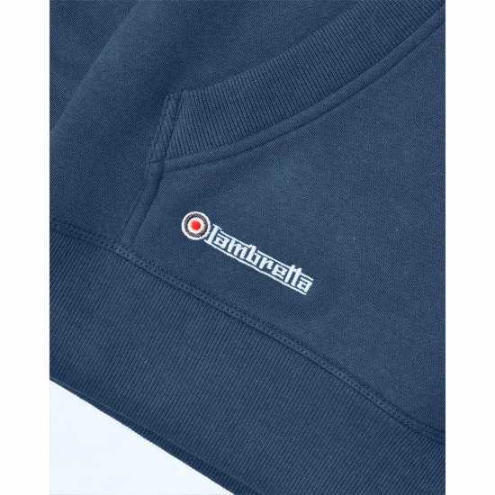 Lambretta Hooded Sweat Тъмно синьо Мъжки суитчъри и блузи с качулки