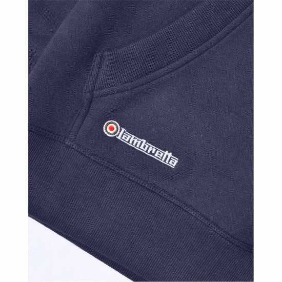 Lambretta Hooded Sweat Морска синьо Мъжки суитчъри и блузи с качулки