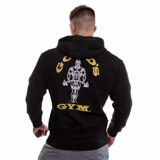 Golds Gym Zip Hoody Sn00 Черно Мъжки суитчъри и блузи с качулки