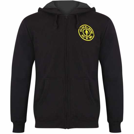 Golds Gym Zip Hoody Sn00 Черно Мъжки суитчъри и блузи с качулки