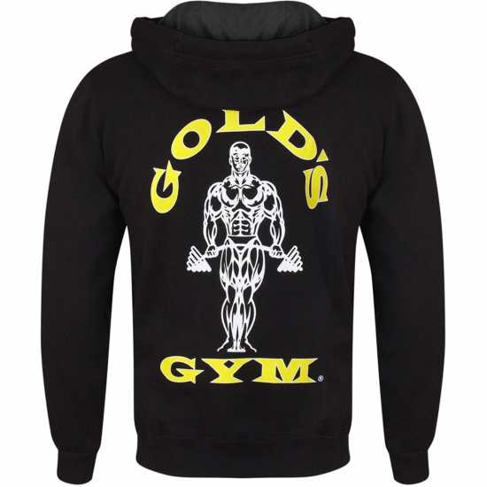 Golds Gym Zip Hoody Sn00 Черно Мъжки суитчъри и блузи с качулки