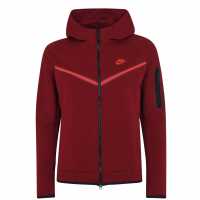 Nike Sportswear Tech Fleece Hoodie Mens Отбор Червено/Универ Мъжки суитчъри и блузи с качулки