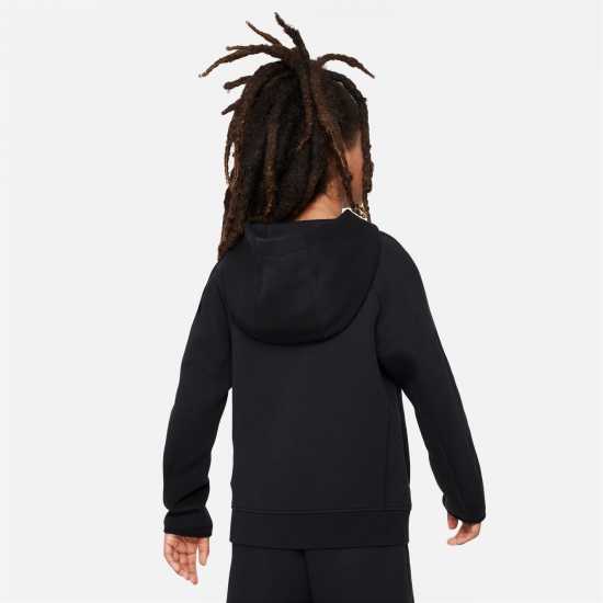 Nike Sportswear Tech Fleece Hoodie Juniors Черно Детски суитчъри и блузи с качулки