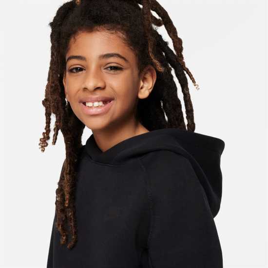 Nike Sportswear Tech Fleece Hoodie Juniors Черно Детски суитчъри и блузи с качулки