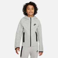 Nike Sportswear Tech Fleece Big Kids'  Full-Zip Hoodie Grey/Black Детски суитчъри и блузи с качулки