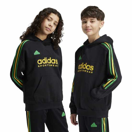 Adidas House Of Tiro Nations Pack Hoodie Juniors Черно/Злато Детски суитчъри и блузи с качулки