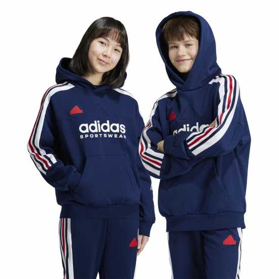 Adidas House Of Tiro Nations Pack Hoodie Juniors Морска синьо Детски суитчъри и блузи с качулки