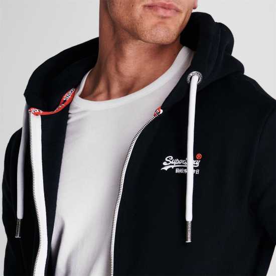 Superdry Basic Zip Hoodie Морска синьо 98T 