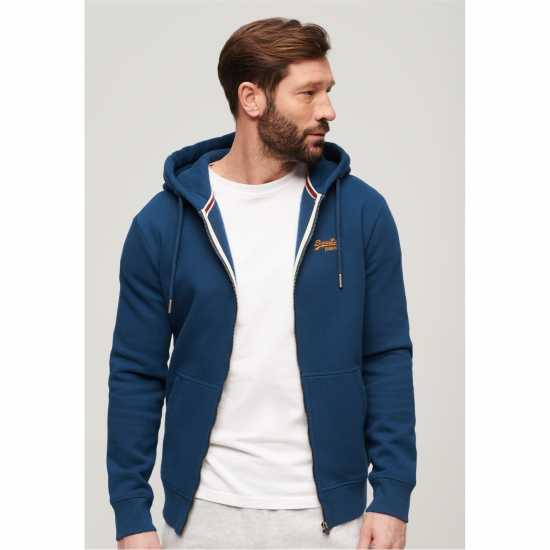 Superdry Basic Zip Hoodie Син J6P 