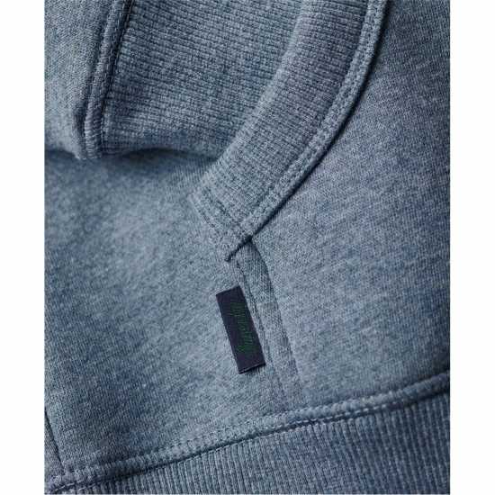 Superdry Basic Zip Hoodie Синьо камък 