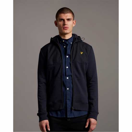 Lyle And Scott Softshell Zip Hoodie Тъмно морско Син Z271 