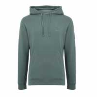 Hugo Boss Boss Wetalk Logo Patch Hoodie Отворено Зелено 375 Mens Big and Tall