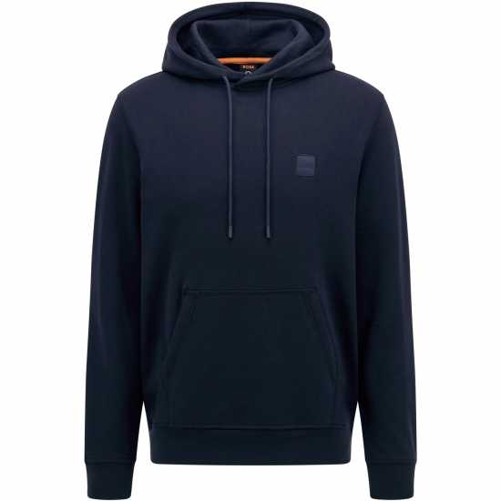 Hugo Boss Boss Wetalk Logo Patch Hoodie Нави 404 Mens Big and Tall