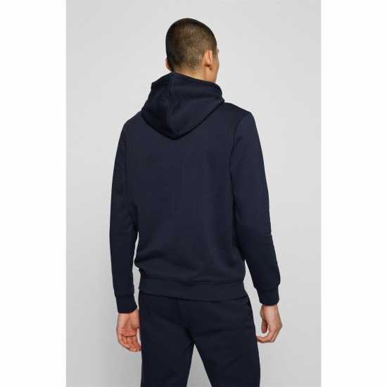 Hugo Boss Boss Wetalk Logo Patch Hoodie Нави 404 Mens Big and Tall