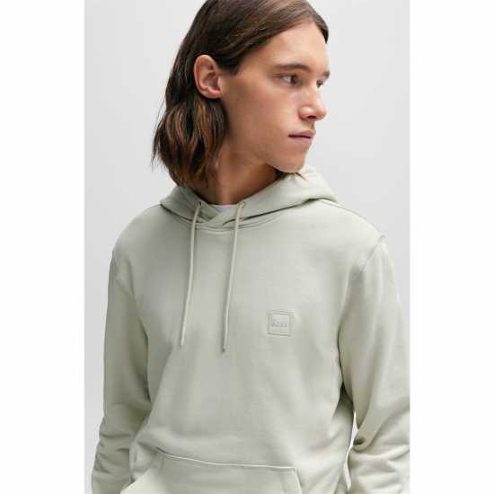 Hugo Boss Boss Wetalk Logo Patch Hoodie Светло бежово 271 Mens Big and Tall