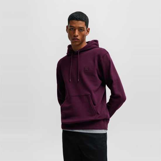 Hugo Boss Boss Wetalk Logo Patch Hoodie Медно лилаво 510 