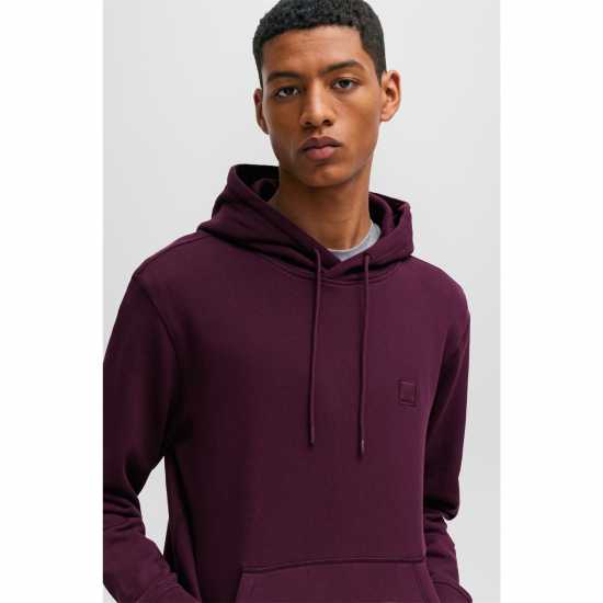 Hugo Boss Boss Wetalk Logo Patch Hoodie Медно лилаво 510 