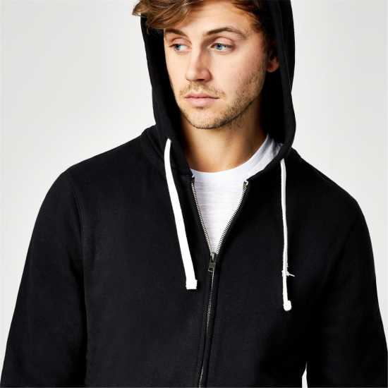 Jack Wills Pheasant Logo Zip Hoodie Черно Мъжки суитчъри и блузи с качулки