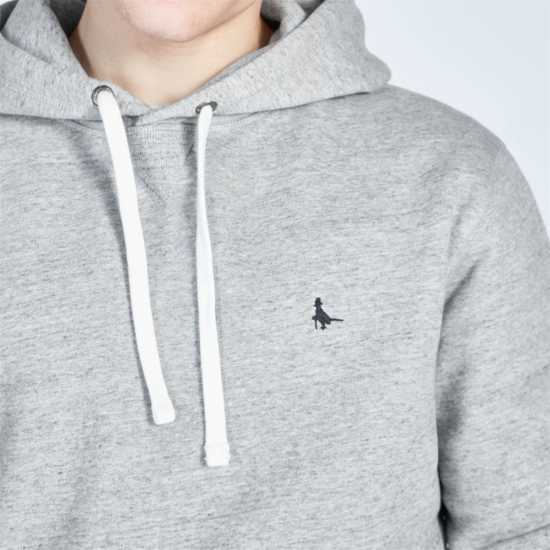 Jack Wills Pheasant Logo Hoodie Сив марл Мъжки суитчъри и блузи с качулки