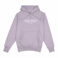 Jack Wills Batsford Graphic Logo Hoodie Purple Ash Мъжки суитчъри и блузи с качулки