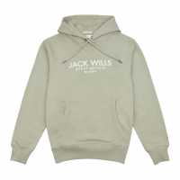 Jack Wills Batsford Graphic Logo Hoodie Seagrass Мъжки суитчъри и блузи с качулки