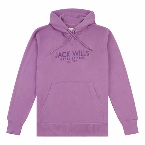 Jack Wills Batsford Graphic Logo Hoodie Chinese Violt Мъжки суитчъри и блузи с качулки