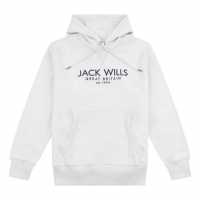 Jack Wills Batsford Graphic Logo Hoodie Light Ash Mrl Мъжки суитчъри и блузи с качулки