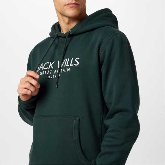 Jack Wills Batsford Graphic Logo Hoodie Винограден 