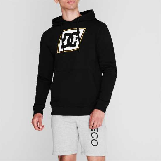 Dc Slant Logo Hoodie Черно Мъжки полар