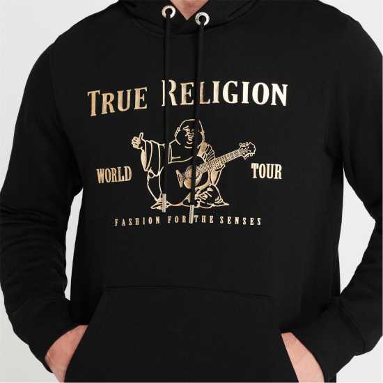 True Religion Budda Hoodie Черно/Злато 