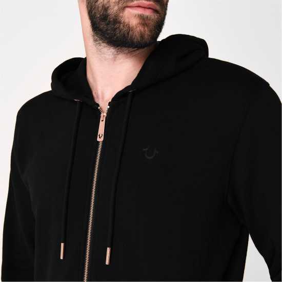 True Religion Horseshoe Zip Hoodie Черно 