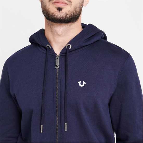 True Religion Horseshoe Zip Hoodie Морска синьо 