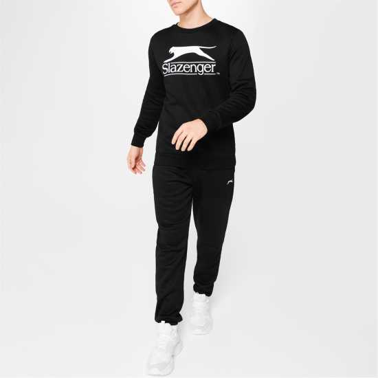 Slazenger Блуза С Обло Деколте Large Logo Crew Sweatshirt Mens  