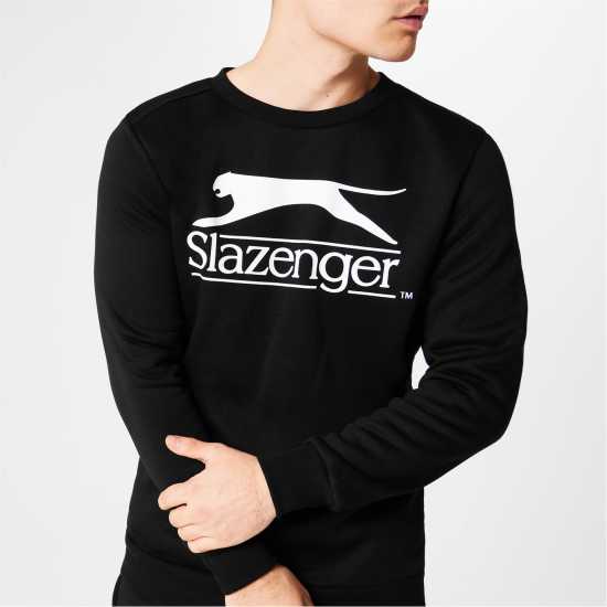 Slazenger Блуза С Обло Деколте Large Logo Crew Sweatshirt Mens  