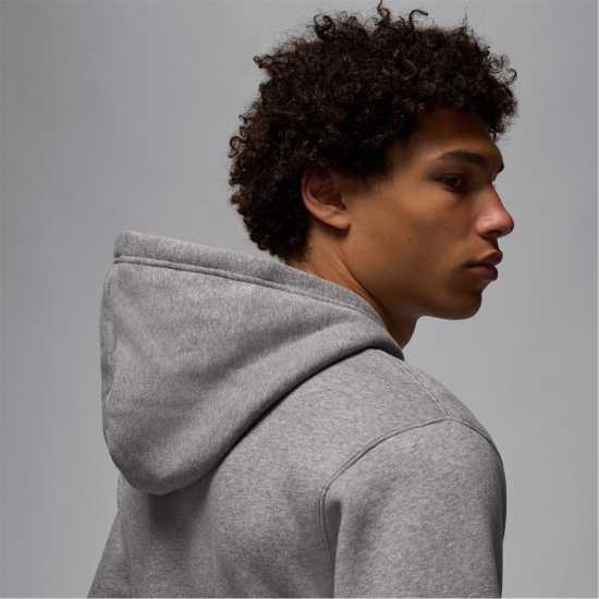 Air Jordan Essential Men's Fleece Pullover Hoodie Carbon/White Мъжки суитчъри и блузи с качулки