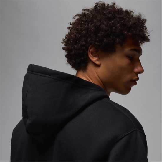 Air Jordan Essential Men's Fleece Pullover Hoodie Черно/Бяло Мъжки суитчъри и блузи с качулки