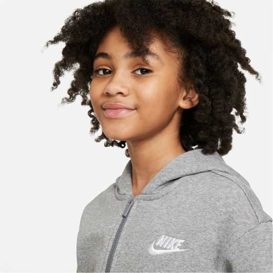 Nike Sportswear Club Fleece Big Kids' (Girls') Full-Zip Hoodie  