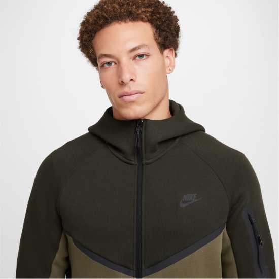 Nike Tech Fleece Hoodie Mens Олива/Черно Мъжки суитчъри и блузи с качулки