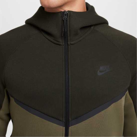 Nike Tech Fleece Hoodie Mens Олива/Черно Мъжки суитчъри и блузи с качулки