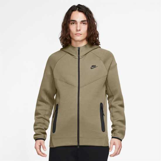 Nike Tech Fleece Hoodie Mens Олива/Черно Мъжки суитчъри и блузи с качулки