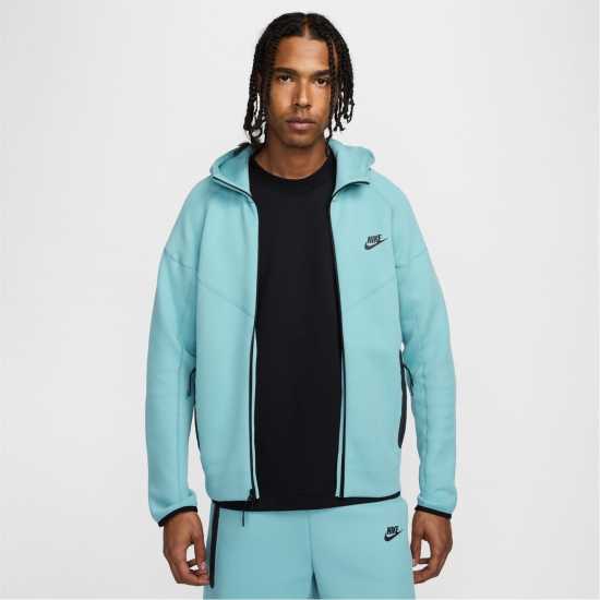 Nike Tech Fleece Hoodie Mens Деним Син Мъжки суитчъри и блузи с качулки