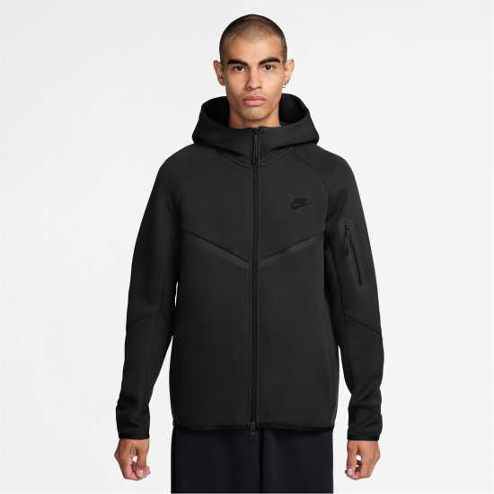 Nike Tech Fleece Hoodie Mens Black Мъжки суитчъри и блузи с качулки